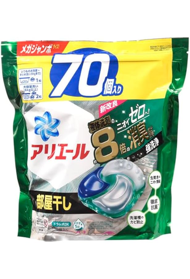 Amazon | 【P&G】アリエール ジェルボール 4D 部屋干し用 つめかえ用